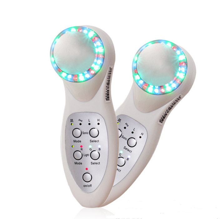 Ultrasonic Color Photon Anti-Aging Facial Beauty Massager